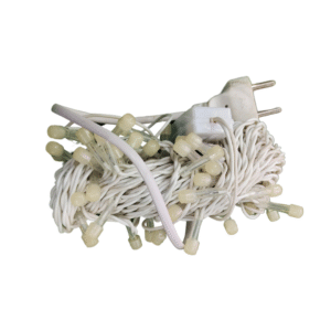 8MM Pure White 360° LED Toran Light – 12 Meter (36 Feet) – 50 LED Decorative Garland for Home, Mandir & Festive Decor